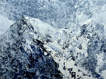 Gesso 97 (Einsetzender Schneefall), 2025