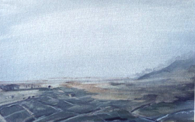 Studie zu Landschaft bei Maikammer, 1982