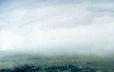 Studie zu Landschaft bei Maikammer (Regentag), 1982