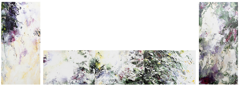 Lichtung (Entwurf für ein Wandbild, Maßstab 1:10), 1991