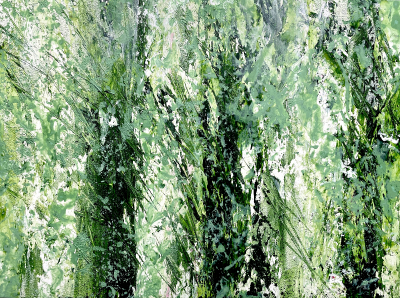 Gesso 37 (Wald mit Lichteinfall), 2022